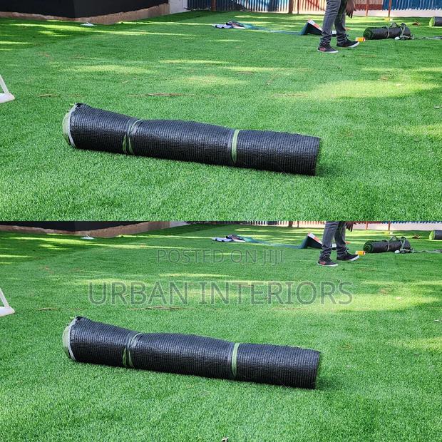 Artificial Grass Carpet With Black Roll - main view