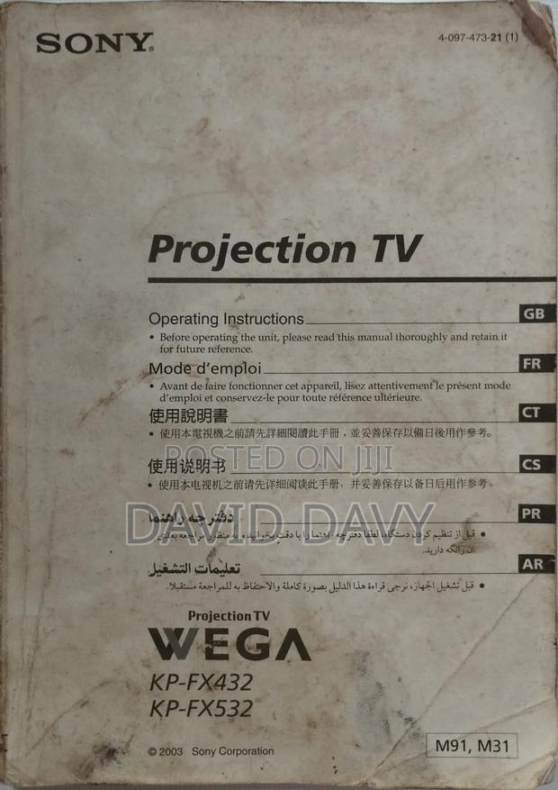 SONY Projection TV Wega Kp-Fx432 - thumbnail 2