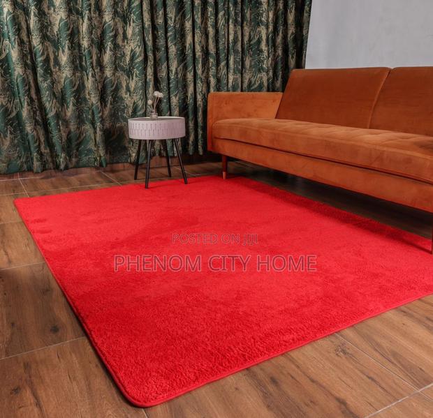 Brown and Red New Design Fluffy Carpets - thumbnail 2