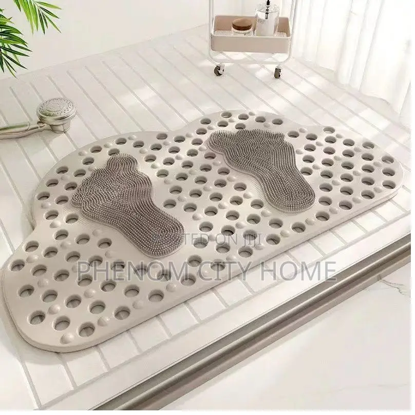 Cloud Grey Antislio Bathroom Mats Available