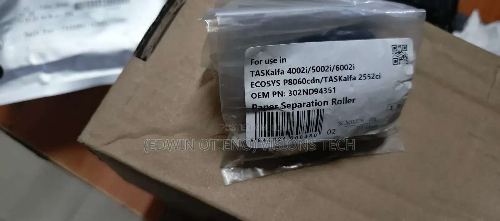 Paper Feed Rollers for Taskalfa 5002i