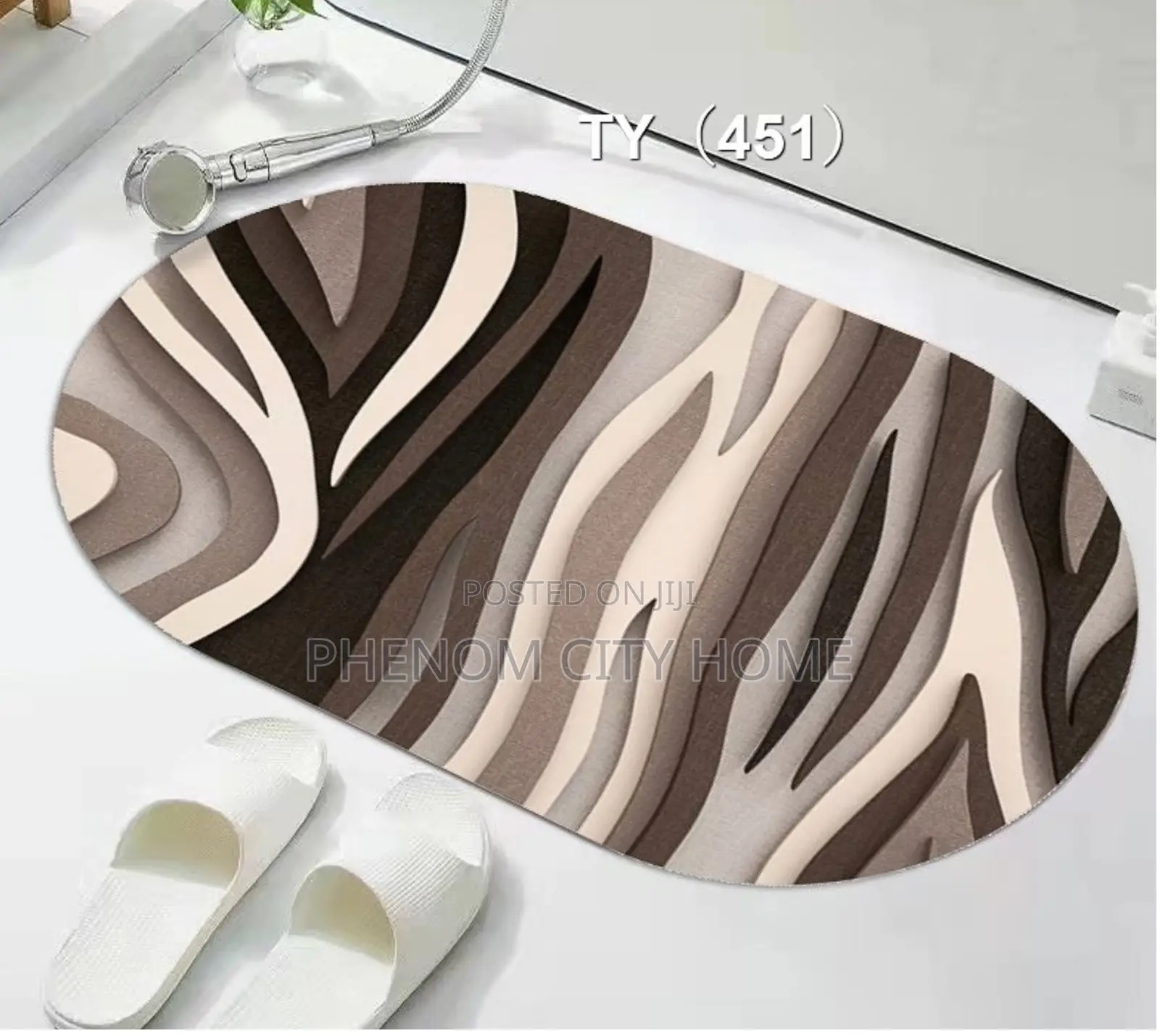 Oval Bathroom Door Mats Available