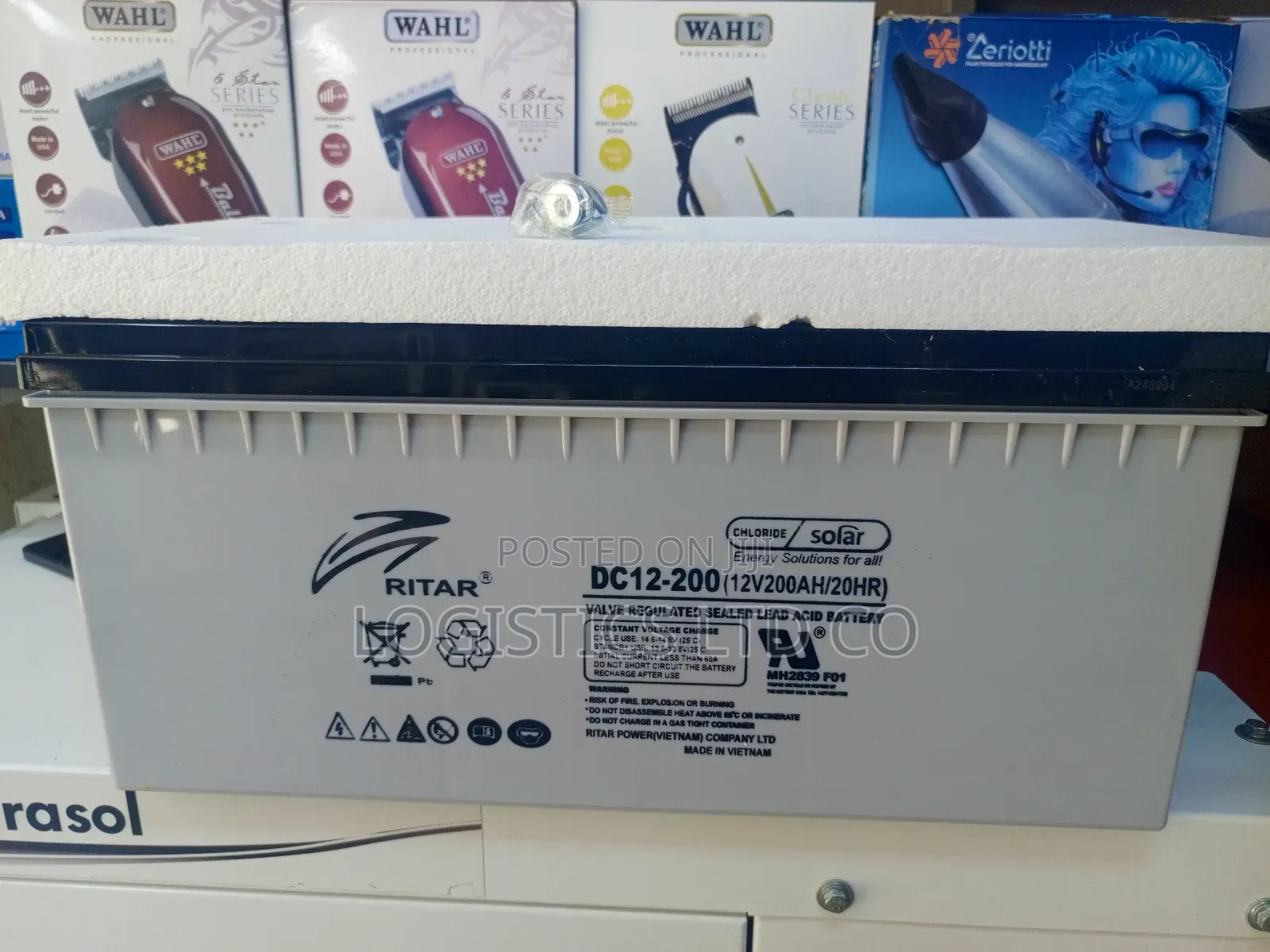 Ritar 12v 200ah Deep Cycle Gel Maintenance Free Battery Orig