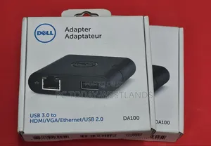 Dell Da100 USB 3.0 to Hdmi-Vga-Ethernet-Usb 2.0 Uni Adapter