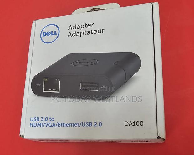 Dell Da100 USB 3.0 to Hdmi-Vga-Ethernet-Usb 2.0 Uni Adapter - thumbnail 2