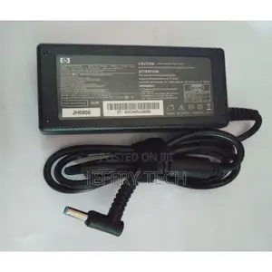 Hp 19.5v Adapter Blue Mouth Laptop Charger + Free Power Cabl
