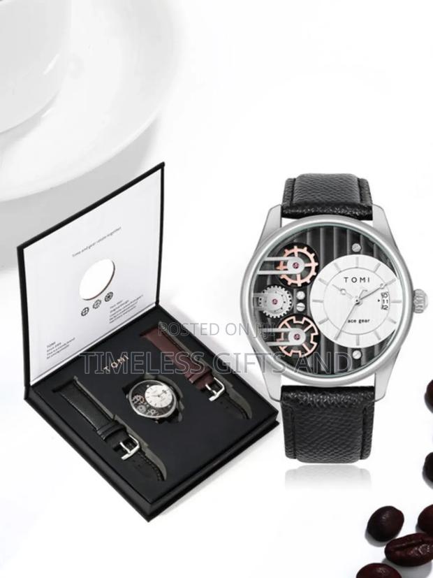 TOMI Face Gear Watch 2 Straps Battery Watch Valentines Gift