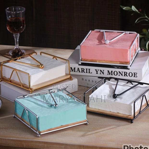 Luxury Metallic Serviette Holder, * - main view
