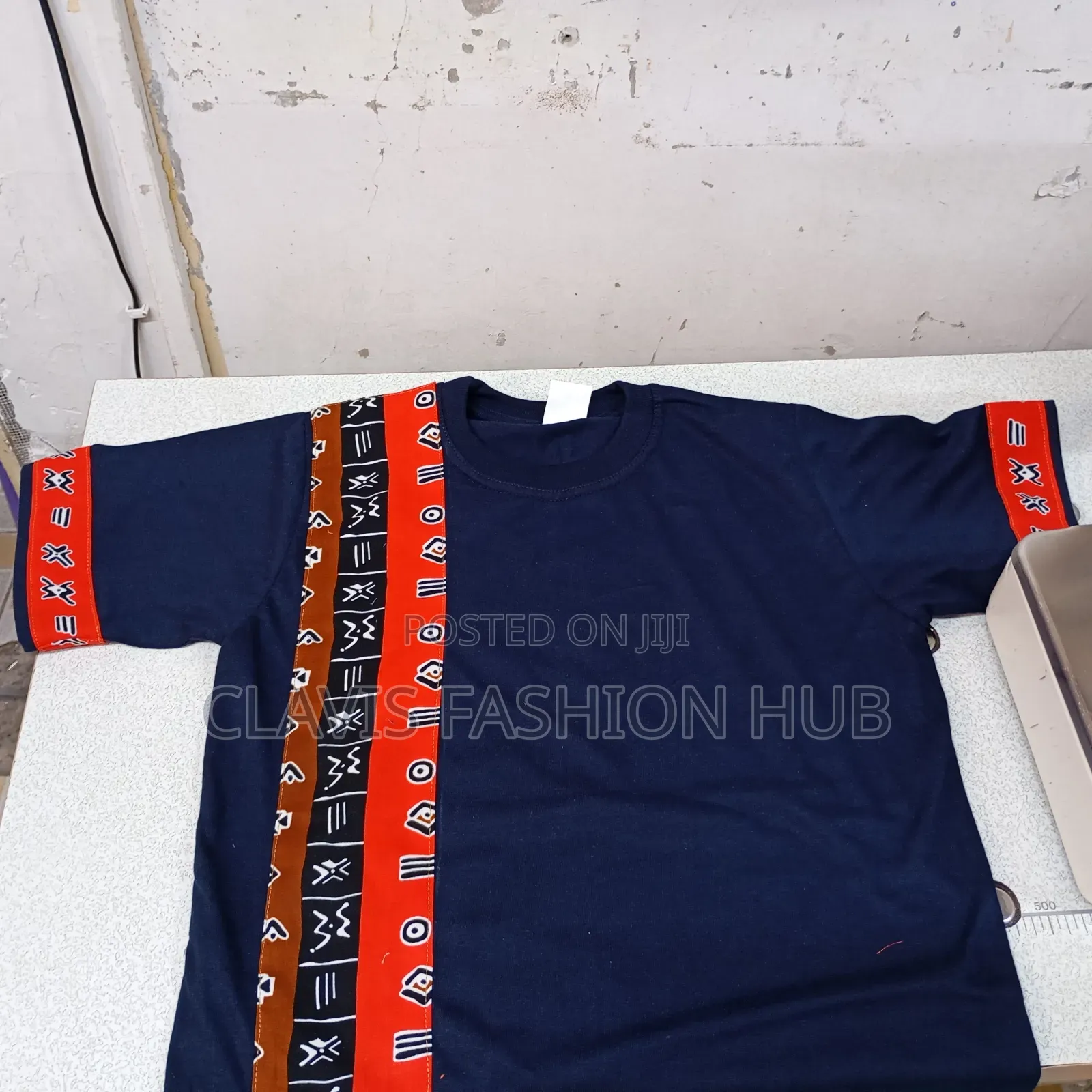 Unisex African T-Shirt With Kitenge Patterns