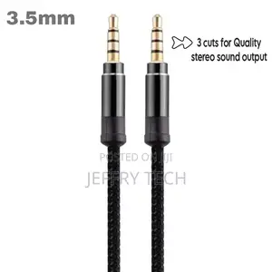 Jack 5ive Male Auxillary Tape Audio 3.5mm Jack Aux Line Wire