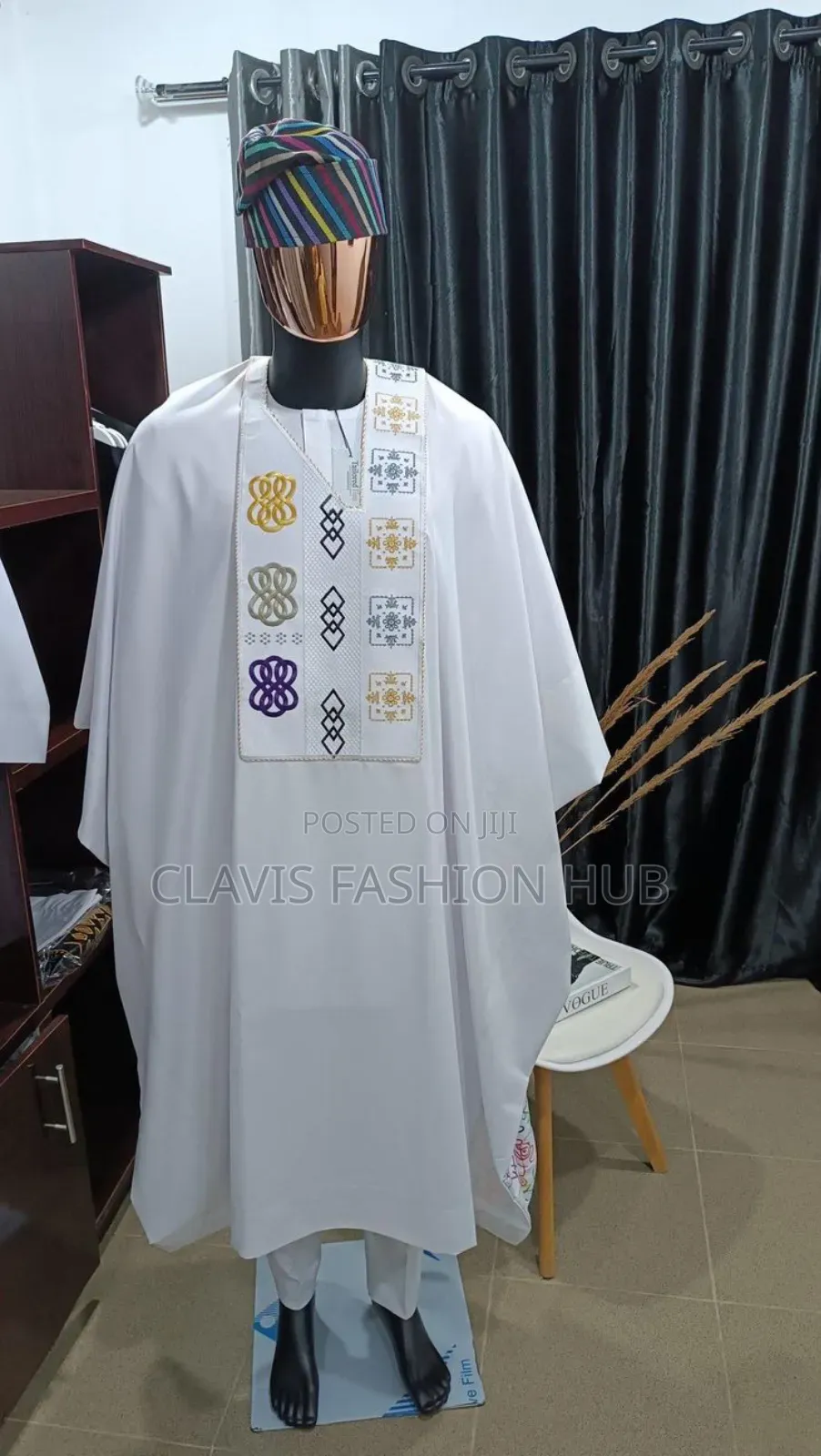 White Agbada Wear for Men