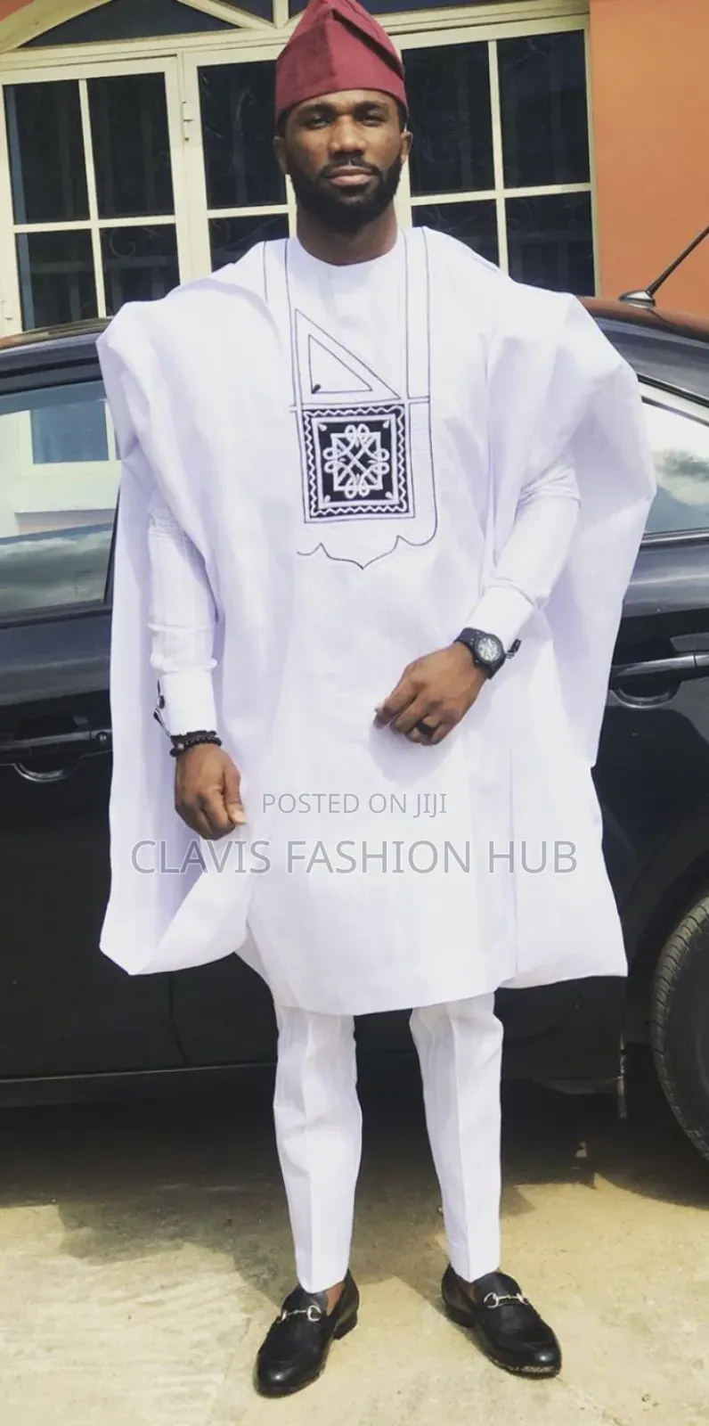 White Agbada Wear for Men