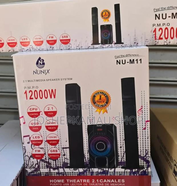 Nunix 2.1ch Nu- M11 Home Theater Speaker System Tall Boy N/9