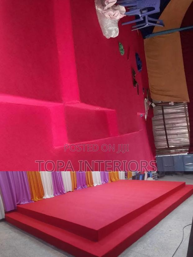 House of Worship Church Altar Floor Decoration Red Carpets