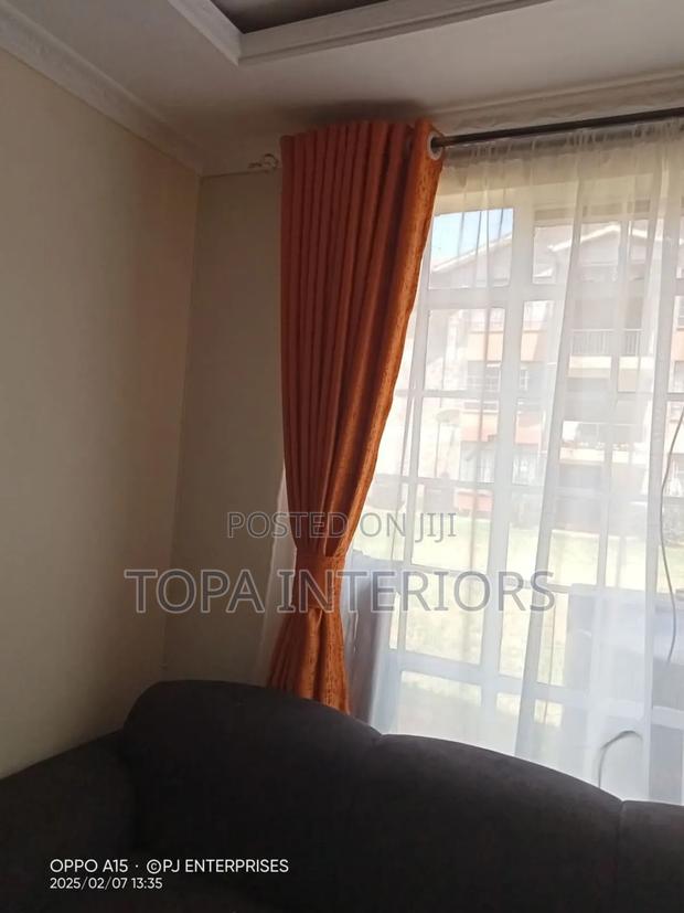 Orange Window Curtains Available Per Metre When Stitched