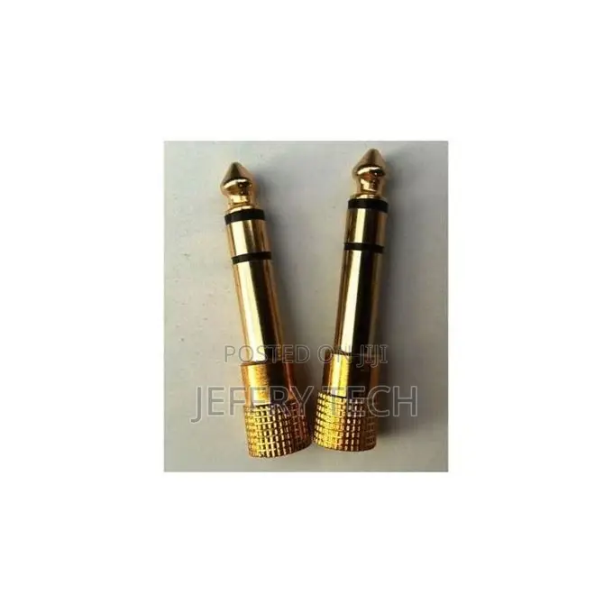 6.3mm 1 4" Male Plug to 3.5mm 1 8" Female Jack Stereo - 2pcs