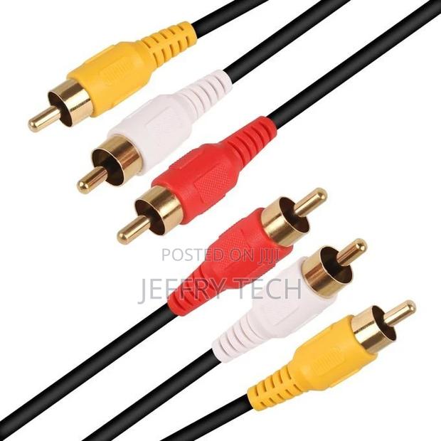 Audio Video Stereo RCA AV Cable, Length: 5m