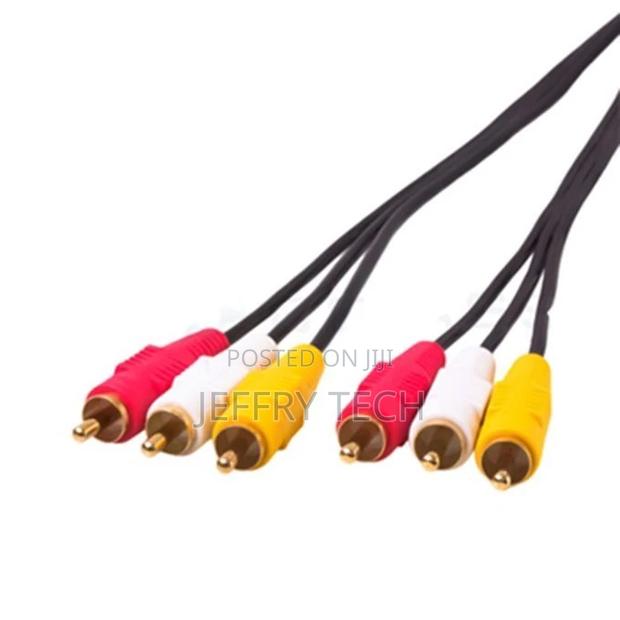 Audio Video Stereo RCA AV Cable, Length: 5m - thumbnail 2