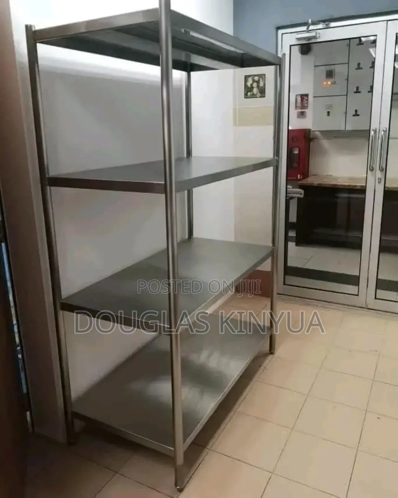 Modern 4tiers Stainless Steel Storage Rack.