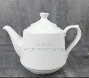 Ceramic White Kettle Square* 600mls