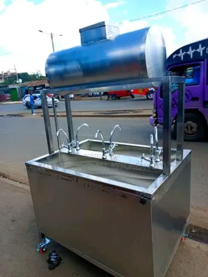 Stainless Trough Sink With Storage Tank