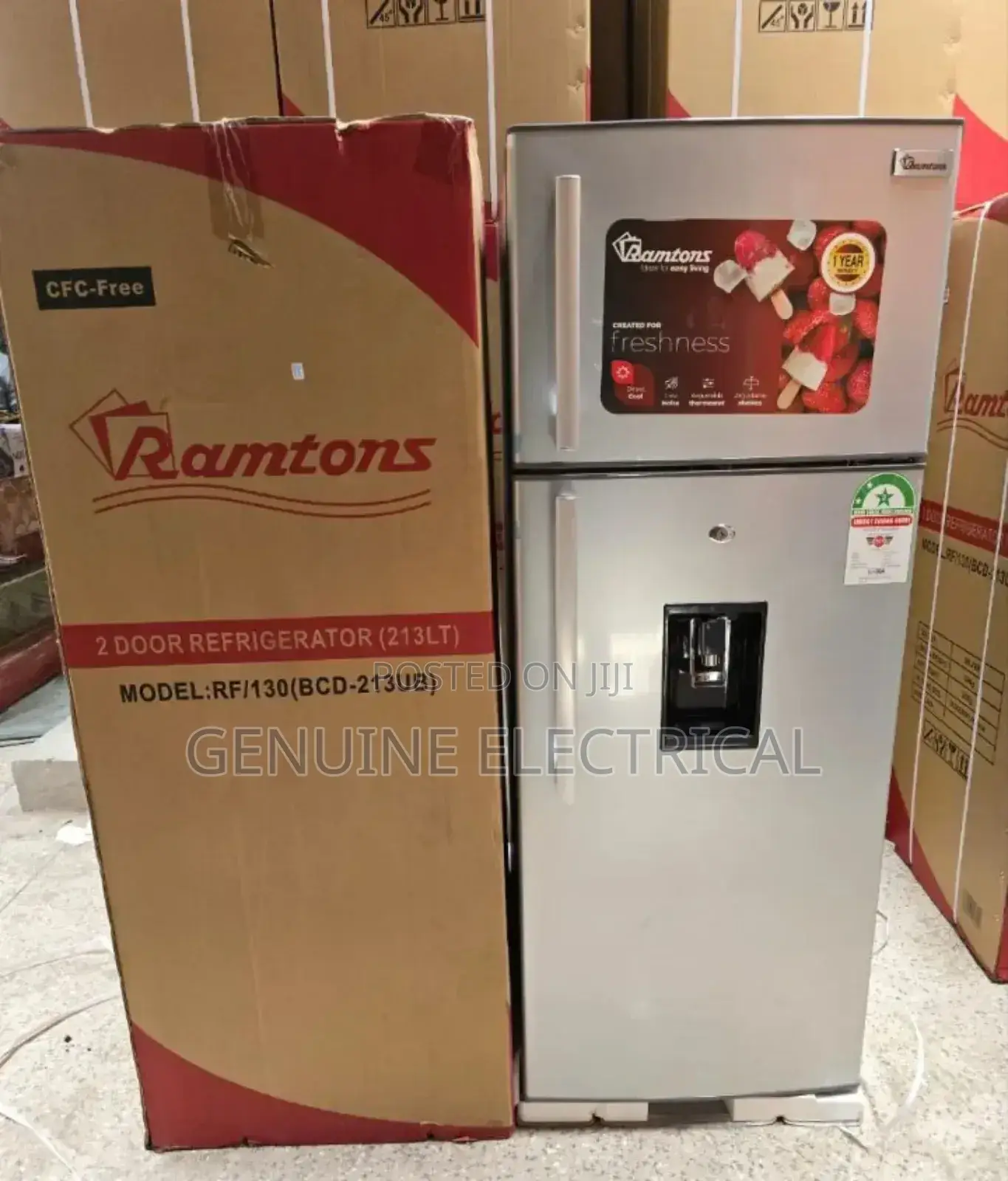 Ramptons 213L Fridge With Water Dispenser
