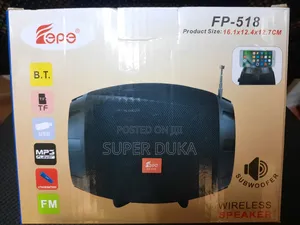 Bluetooth Wireless Subwoofer Speaker.Fp 518 Fm Radio