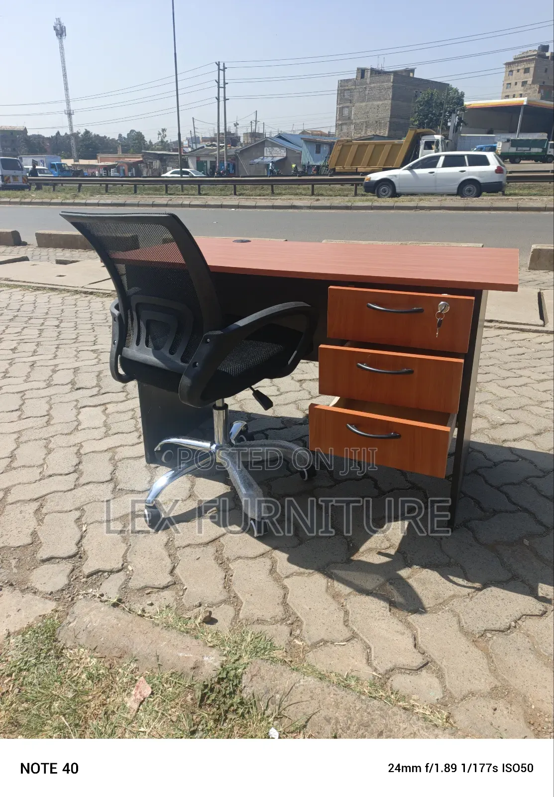 3drawer Mixed Table and Office Chair