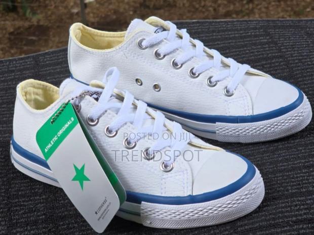 Blue Line White Leather Converse 36-41 1200 Available - main view
