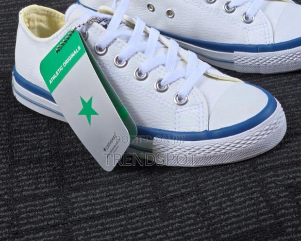 Blue Line White Leather Converse 36-41 1200 Available - thumbnail 3