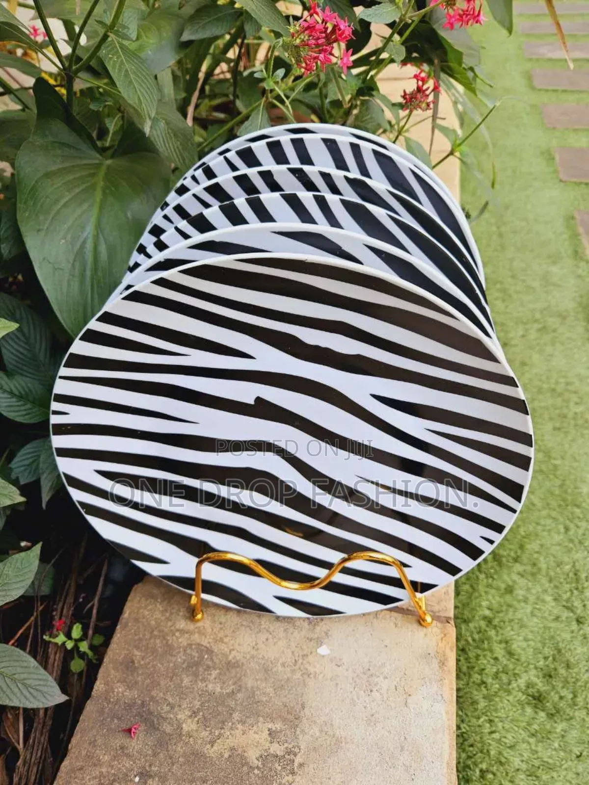 Zebra Deseign Ceramic Plates