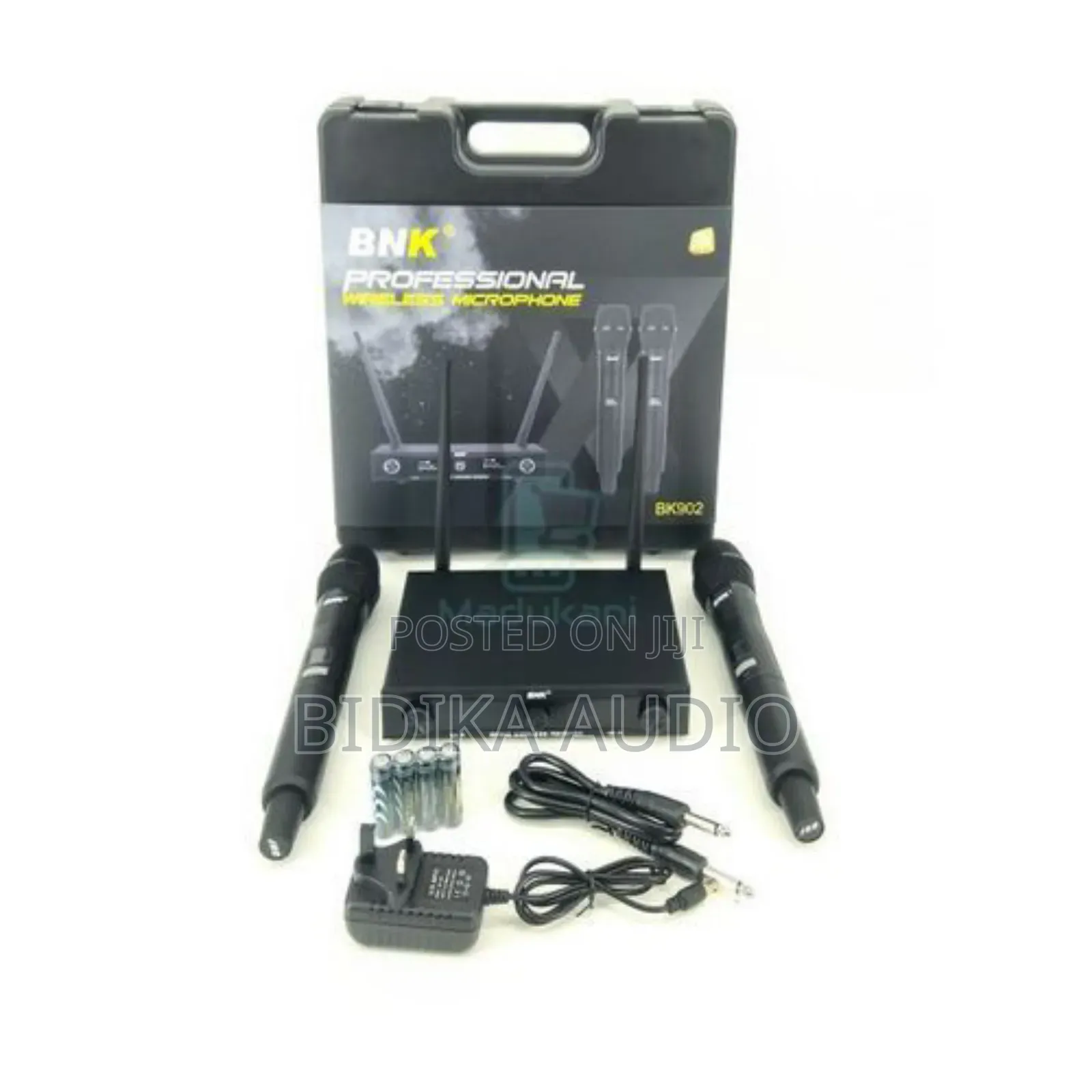 BNK Bk902 Uhf Dual 2 Channel Wireless Microphone System