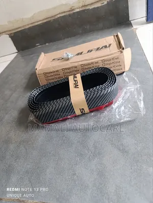 Sporty Carbon Samurai Car Rubber Bumper Lip