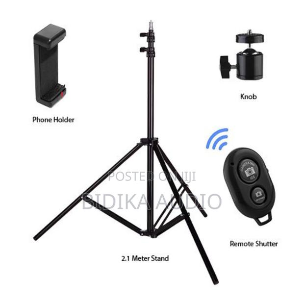 Tripod Light Stand 2.1 Meter , Phone Holder Ring Light Stand