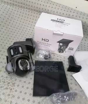 Dual Lens UBOX Solar CCTV 4G Avaivable Solar PTZ Cameras