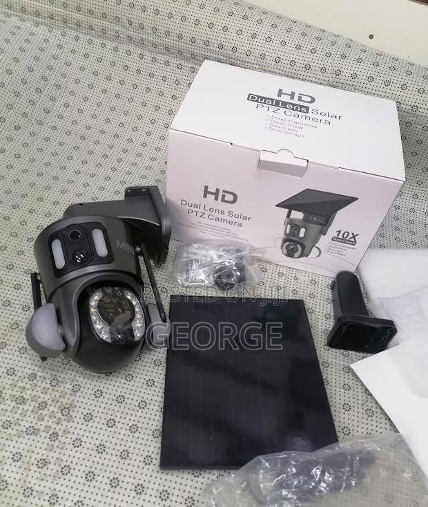 Dual Lens UBOX Solar CCTV 4G Avaivable Solar PTZ Cameras