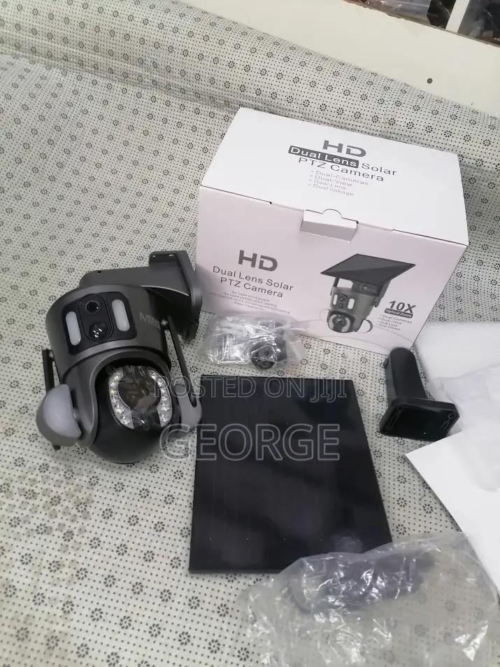 Good*^4g All Simcard-Dual Lens UBOX Solar CCTV 4G