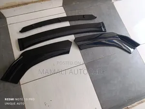 Universal Black Plain Car Bumper Lip, Sporty &Durable