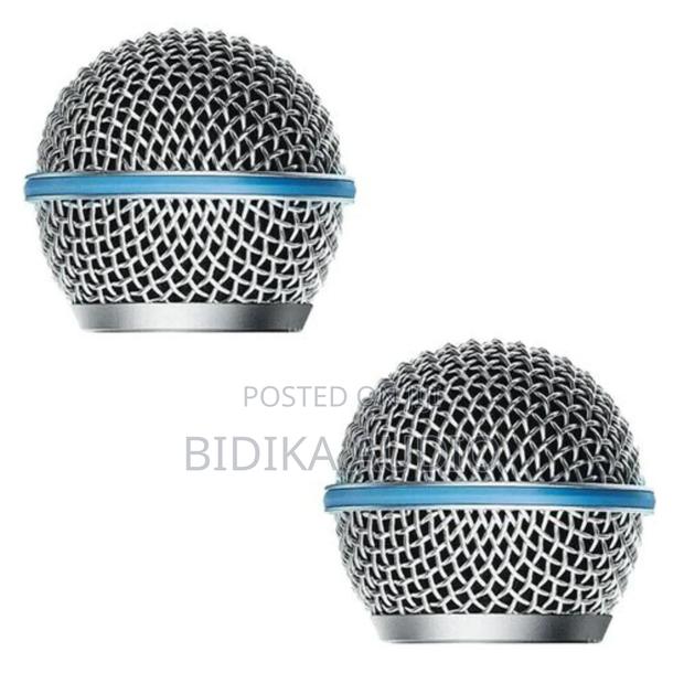 2pcs Microphone Grill Mic Grille Repment Mic Ball Head