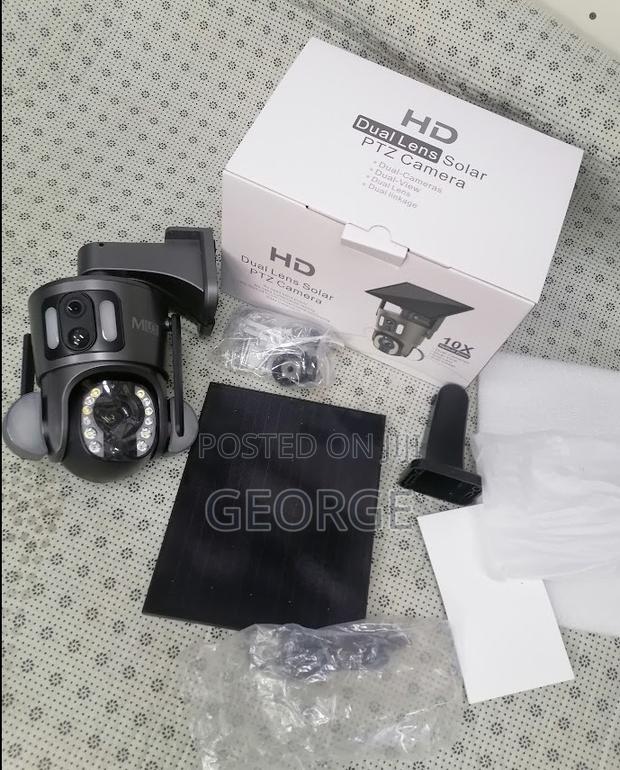 Ubox 4MP Dual Lens PTZ Camera 4g Solar Imported/