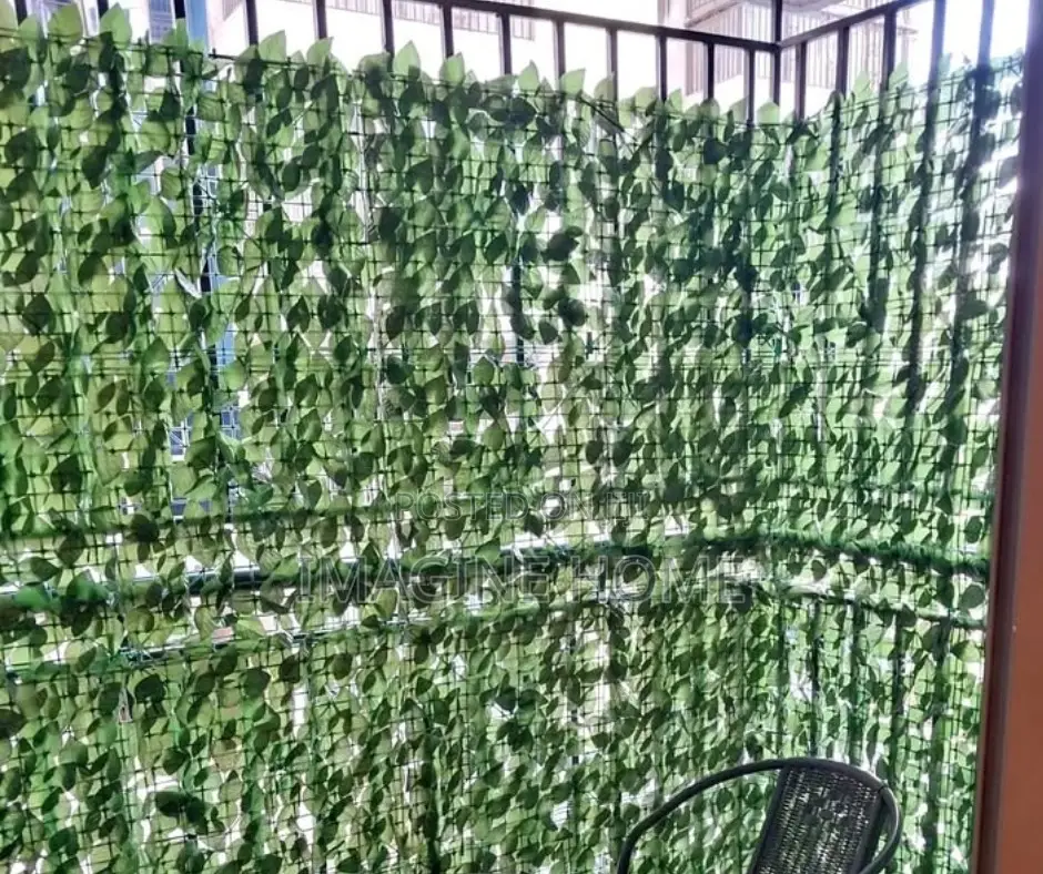 Back Background on Balcony Decor Artificial Green Fences