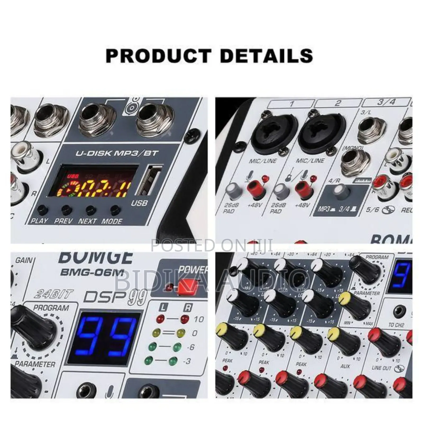 New Bomge BMG-06M 6 Channel Mixer