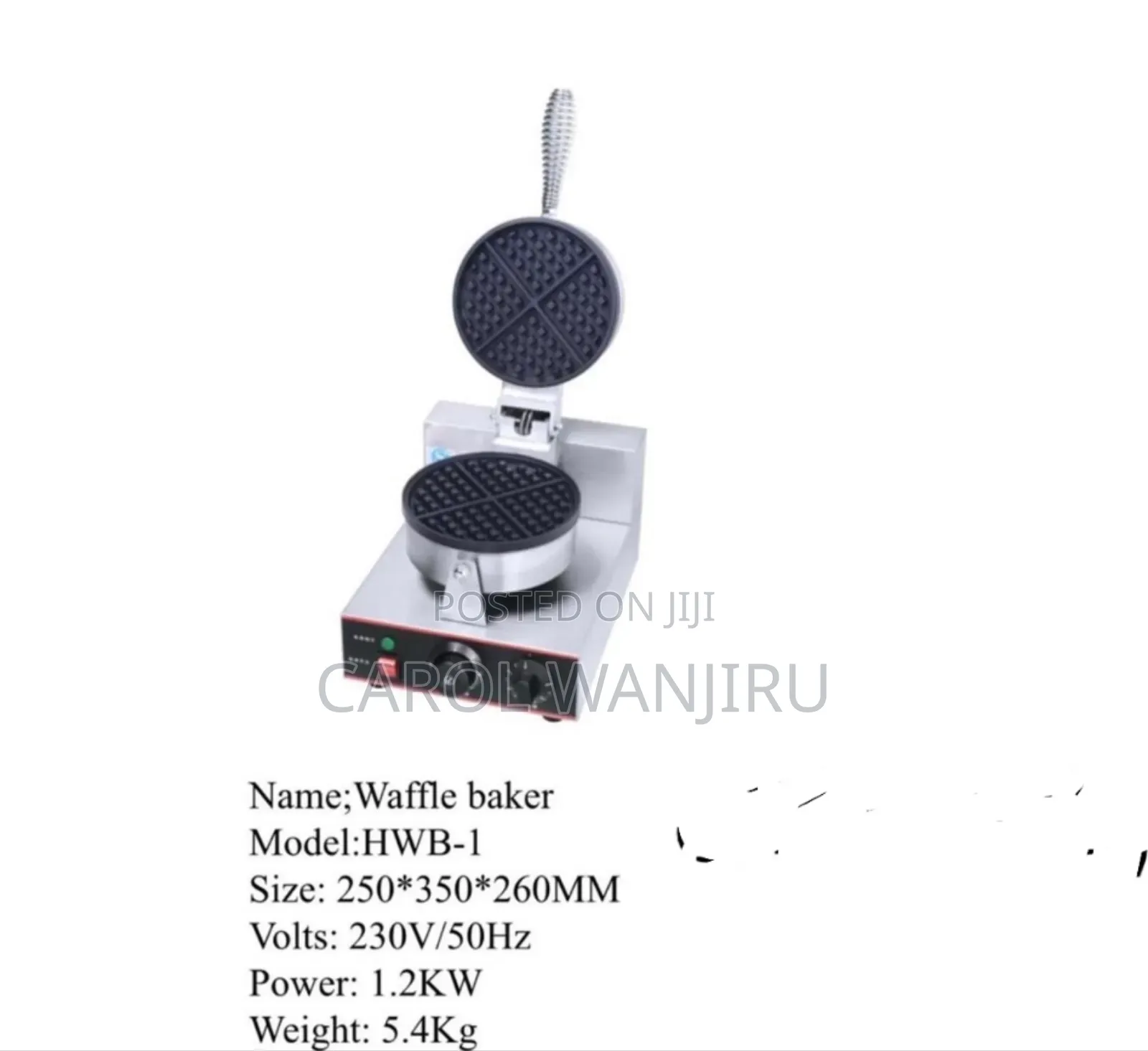 Single Commercial Waffle Maker Machine/ Waffle Maker Machine