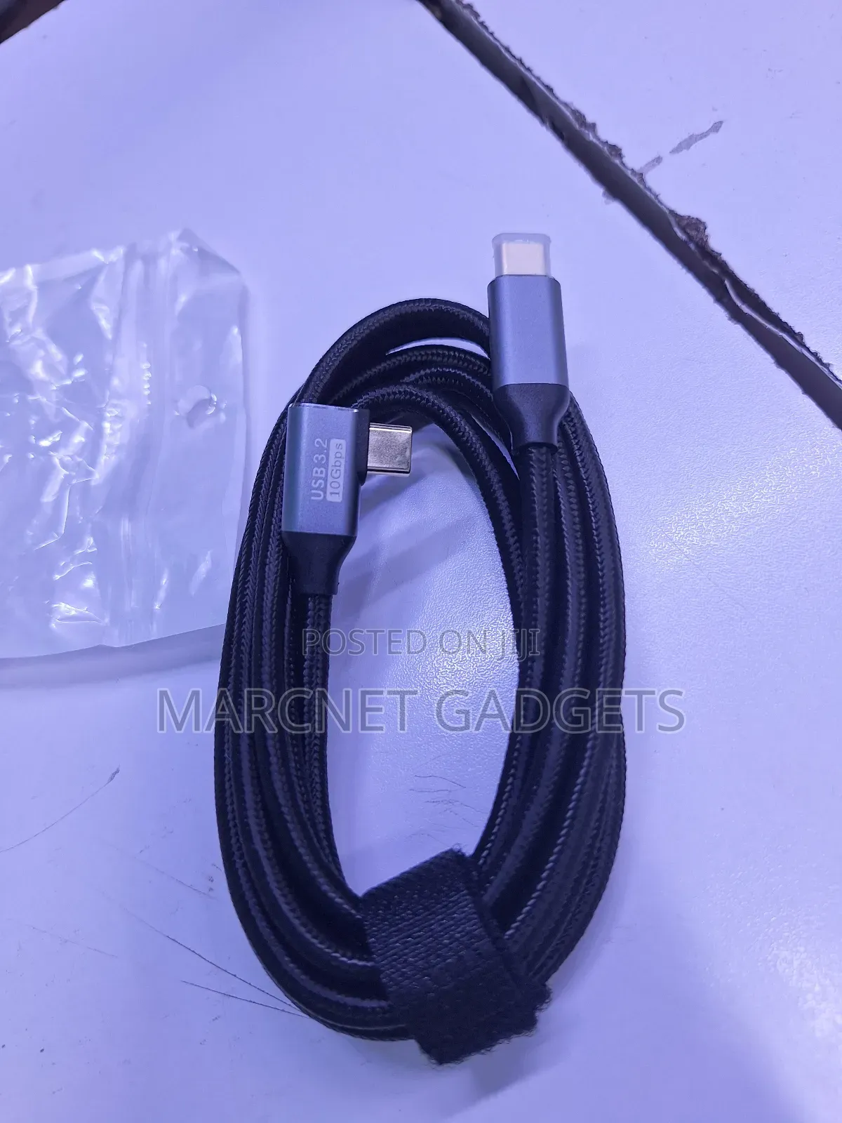 Right Angled Usb Type C 3.2 Gen 10gbps Cable 2 Meters
