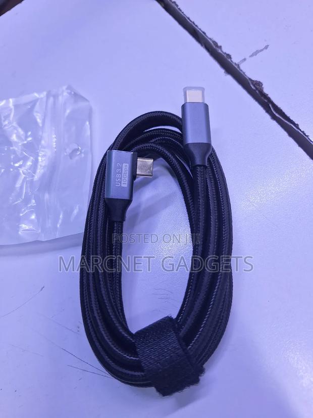 Right Angled Usb Type C 3.2 Gen 10gbps Cable 2 Meters - main view