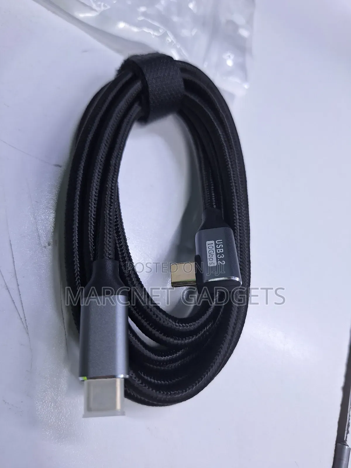 Right Angled Usb Type C 3.2 Gen 10gbps Cable 2 Meters