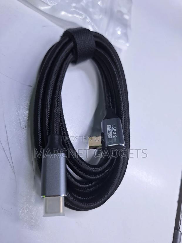 Right Angled Usb Type C 3.2 Gen 10gbps Cable 2 Meters - thumbnail 2