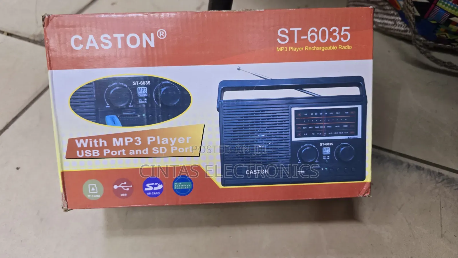 Caston St-6035 MP3 Player Rechargeable Radio