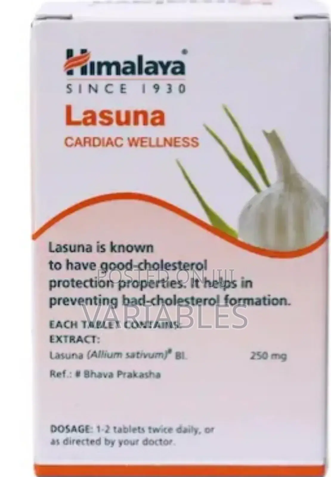 Himalaya Lasuna - Improves Digestion and Lactose Tolerance.