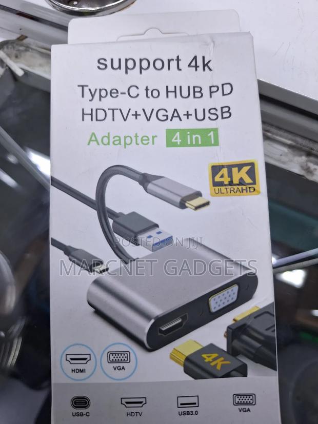  Usb Type C Hub Includes PD Type C, HDMI, VGA and Usb 3.0